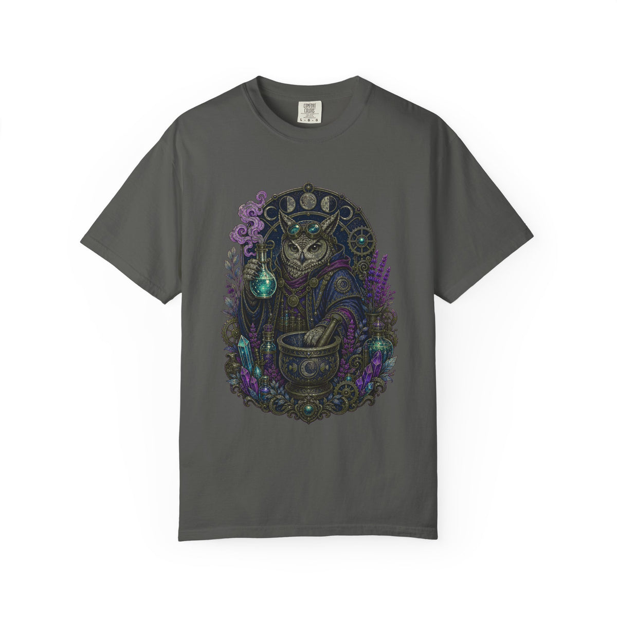 Nocturne Owl Apothecary T-Shirt Graphic