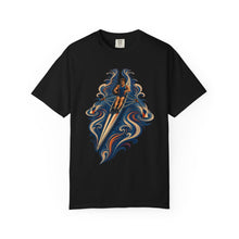 Blue Hour Sculler Art Deco Rowing Graphic Tee