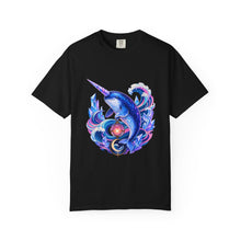 Vaporwave Crystal Narwhal Graphic Tee
