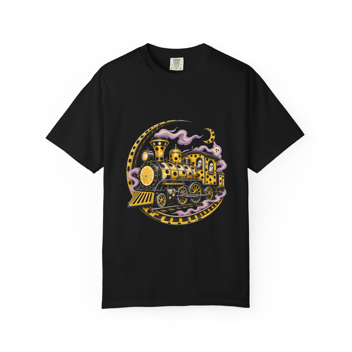 Polka Dot Lemon Phantom Train Graphic Tee