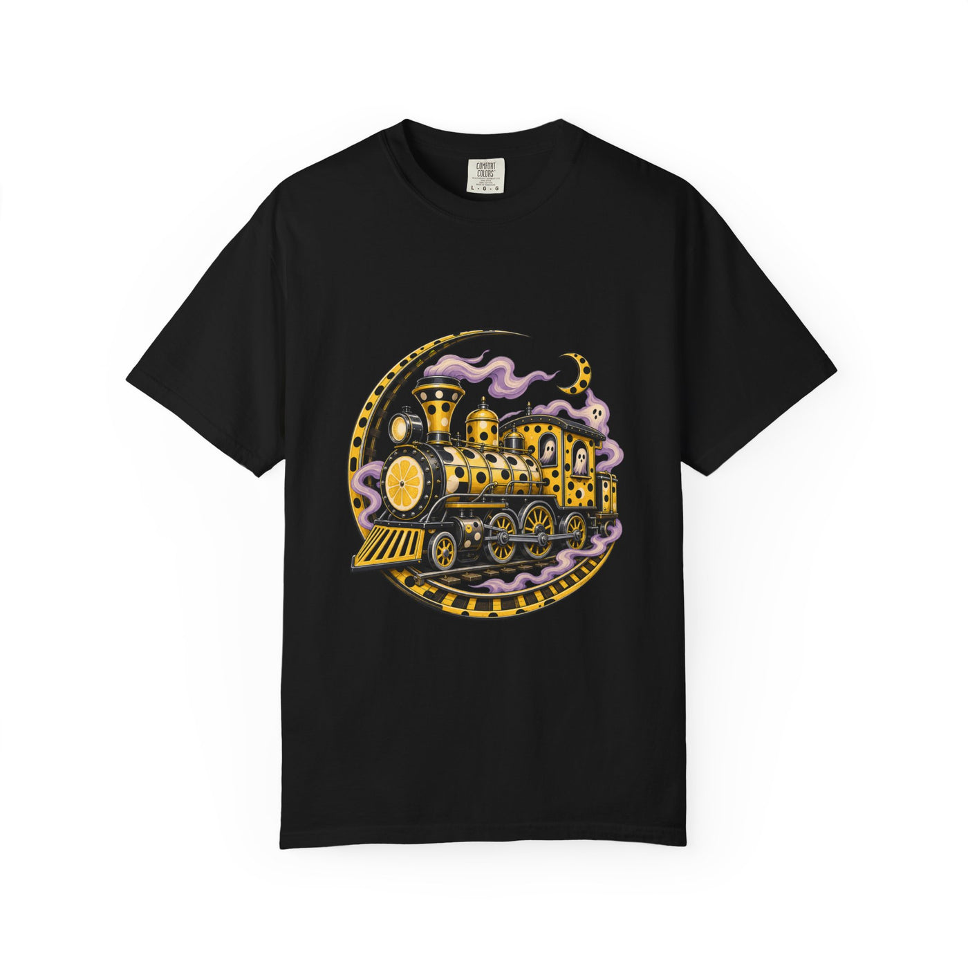 Polka Dot Lemon Phantom Train Graphic Tee