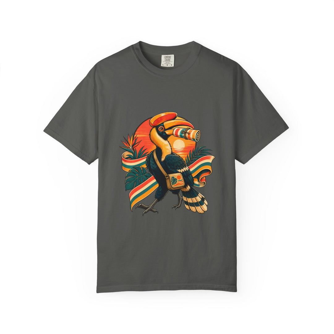 Sunset Deck-Stripe Hornbill Graphic Tee