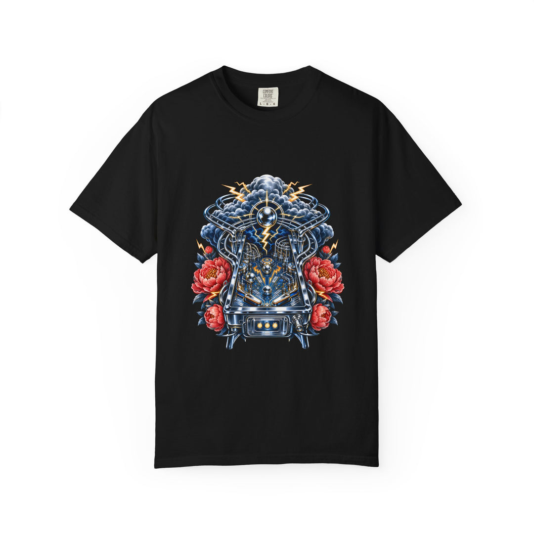 Chrome Storm Peony Pinball T-Shirt Graphic