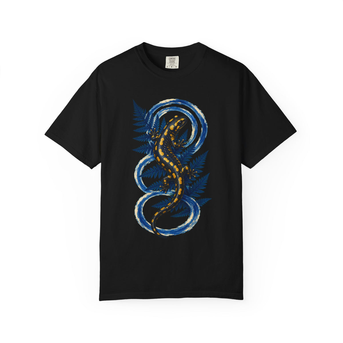 Blue Hour Salamander Cyanotype Graphic Tee