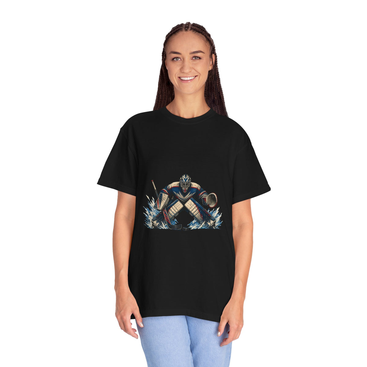 Crease Guardian Hockey Goalie Graphic Tee
