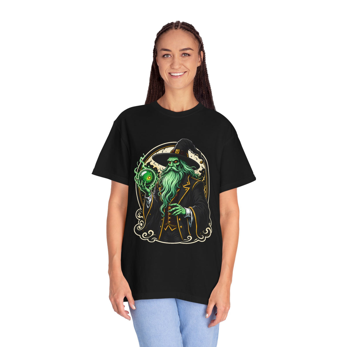 Arcane Wizard Crystal Ball T-Shirt Graphic