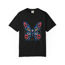 Cerulean Hibiscus Reaper Moth Graphic Tee