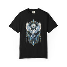 Art Deco Snow Crane Graphic T-Shirt