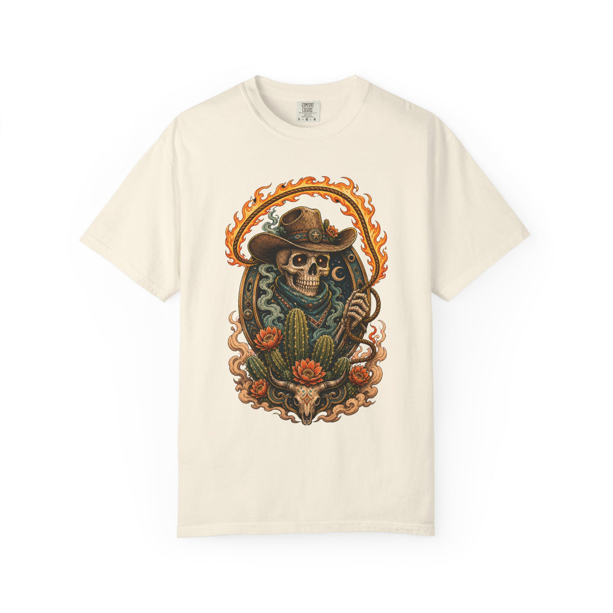 Cactus Skull Rodeo Phantom T-Shirt Graphic