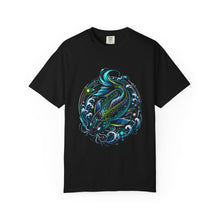 Neon Circuit Koi Wave T-Shirt Graphic