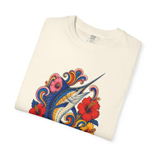 Psychedelic Hibiscus Swordfish Graphic Tee