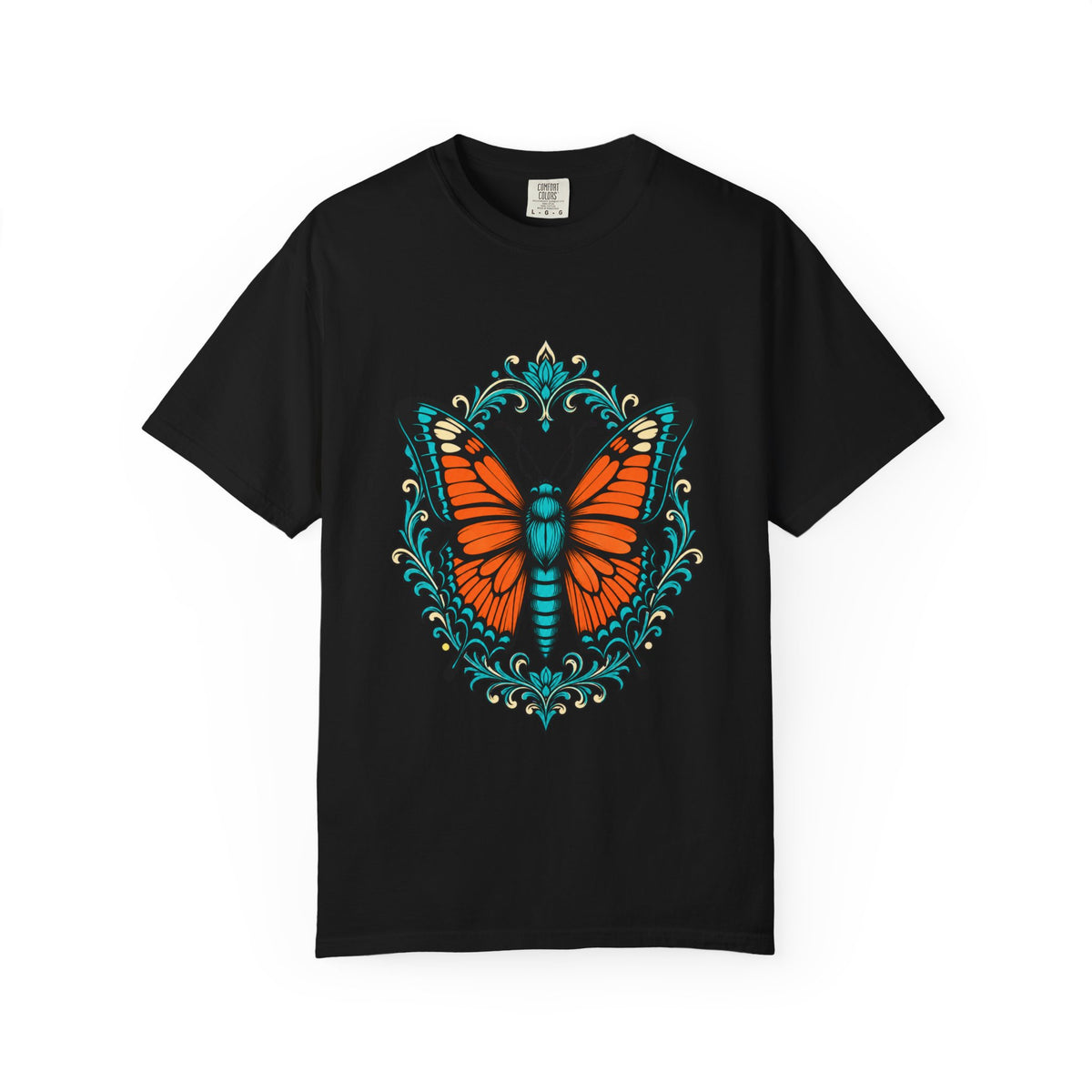 Ornate Monarch Butterfly Art Nouveau T-Shirt Graphic
