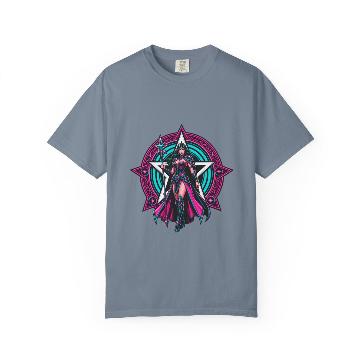 Neon Star Sorceress Crest T-Shirt Graphic
