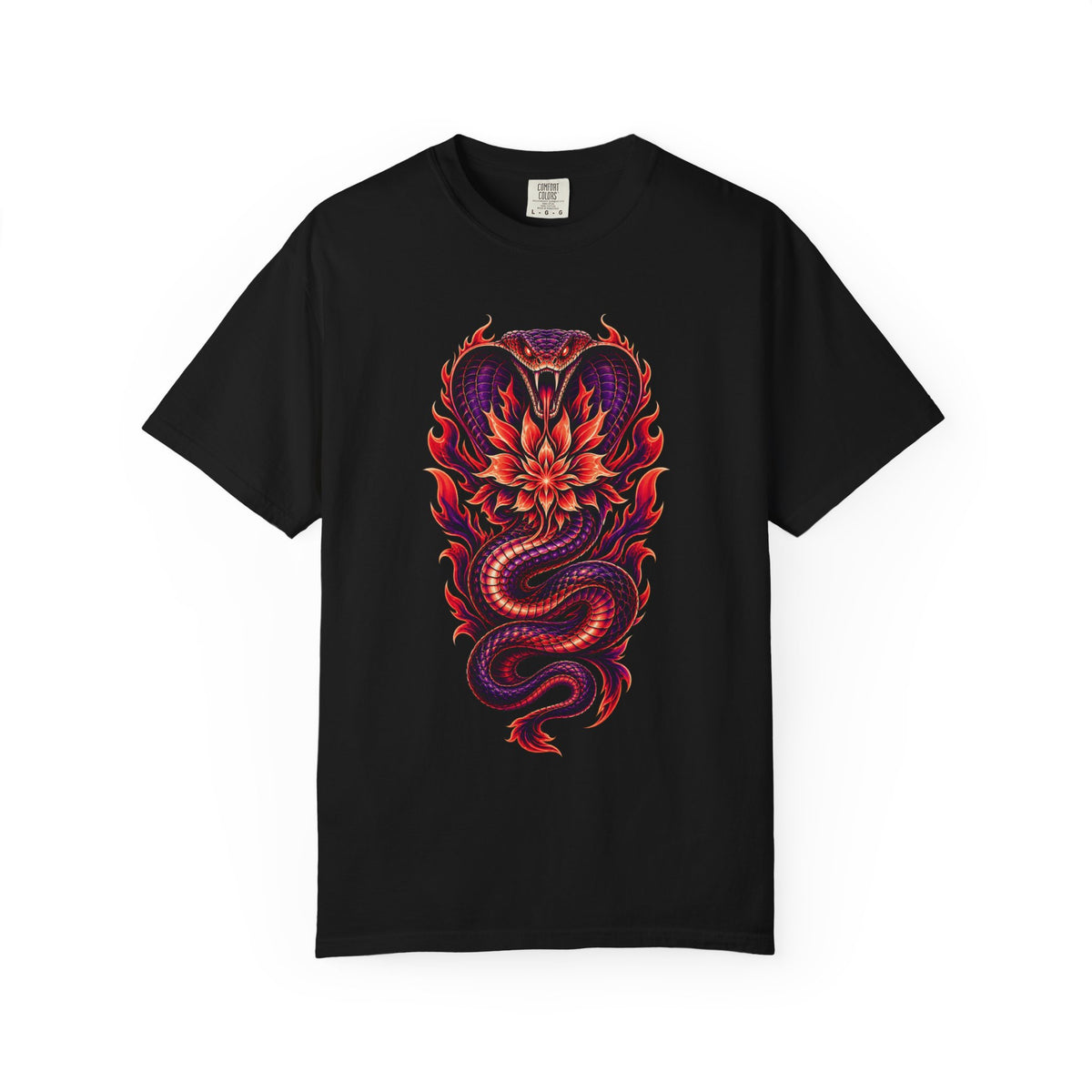 Plasma Cobra Bloom Tattoo Flash Graphic Tee