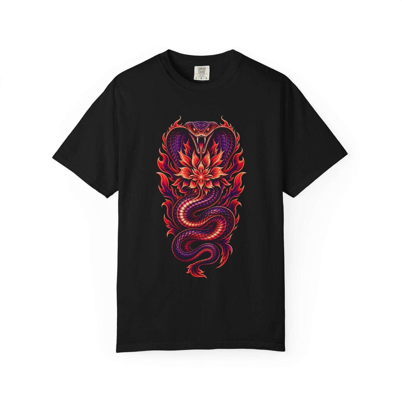 Plasma Cobra Bloom Tattoo Flash Graphic Tee