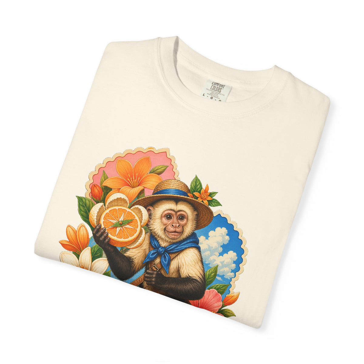 Postcard Citrus Capuchin Graphic Tee
