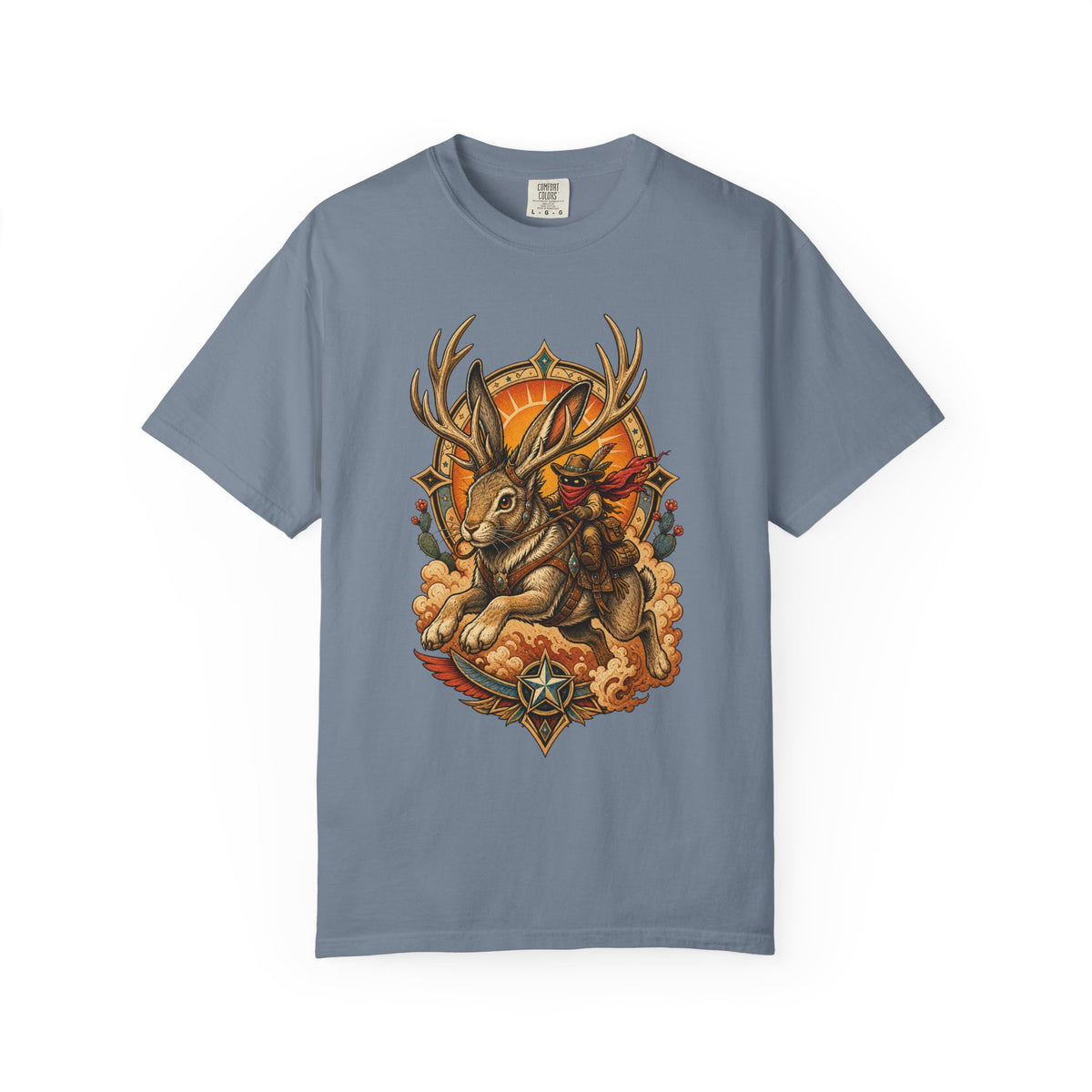Desert Jackalope Rider T-Shirt Graphic