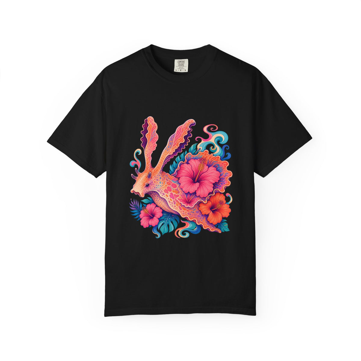 Psychedelic Hibiscus Sea Hare Graphic Tee