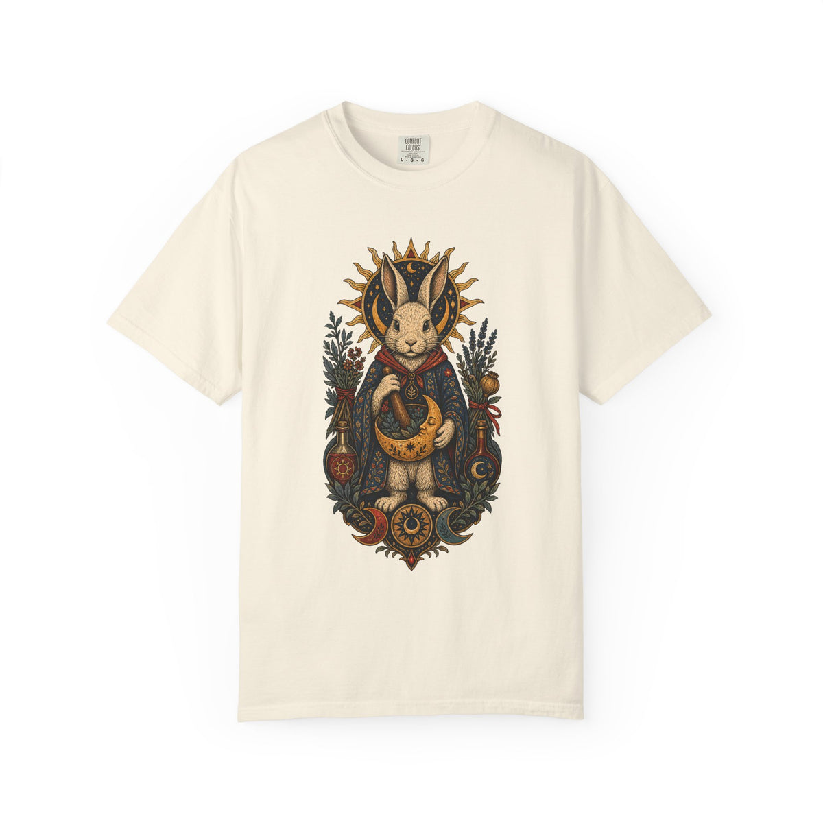 Folk Moon Rabbit Alchemist Graphic Tee