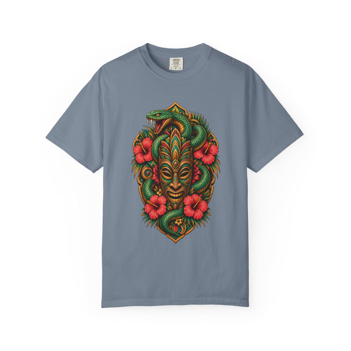 Tropical Serpent Mask T-Shirt Graphic