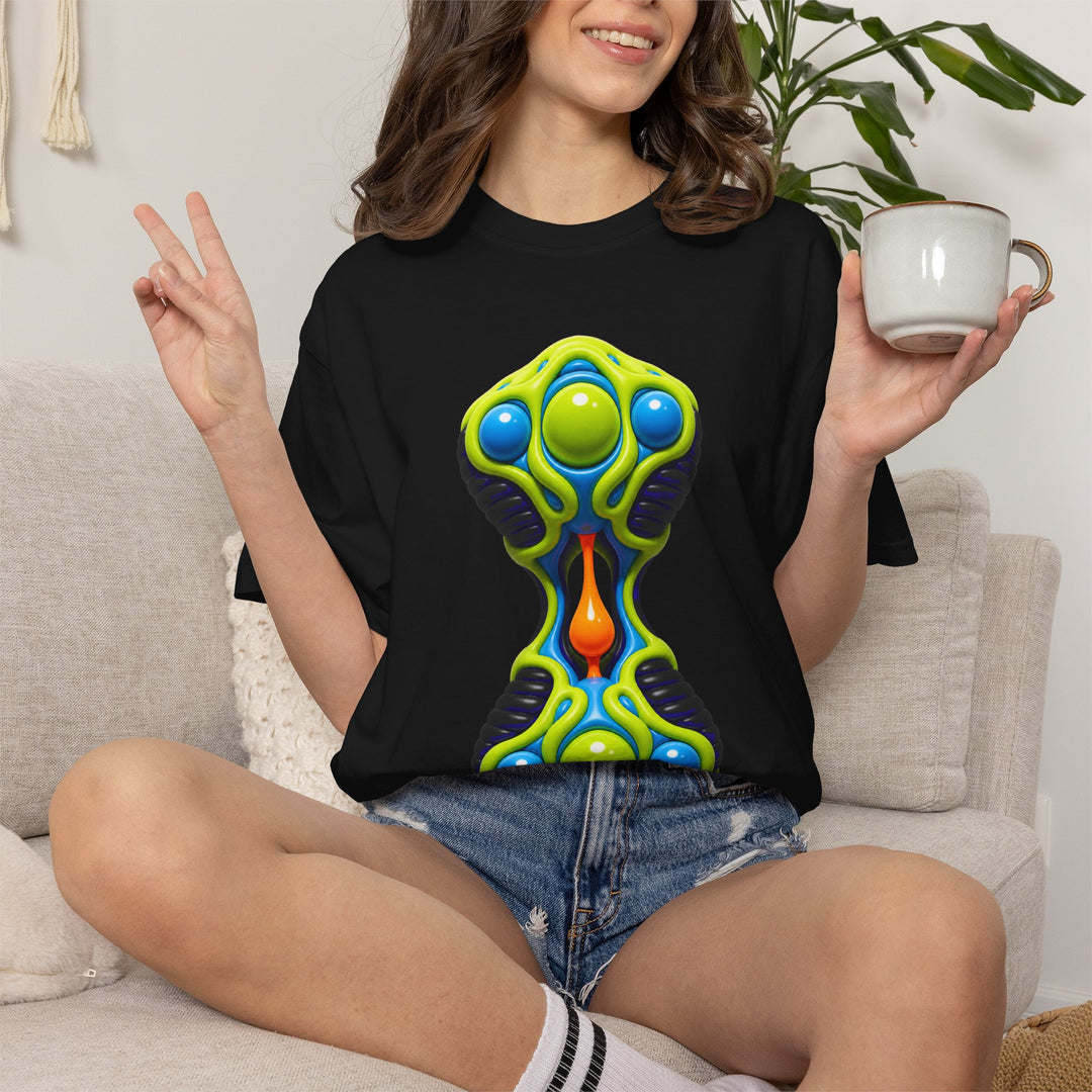 Gel Alien Hourglass Surreal Graphic Tee