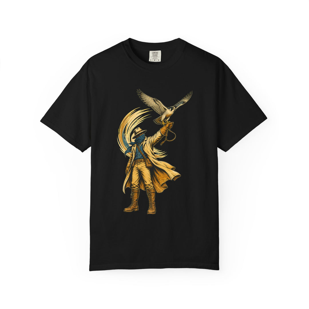 High Desert Falconer Linocut Graphic Tee