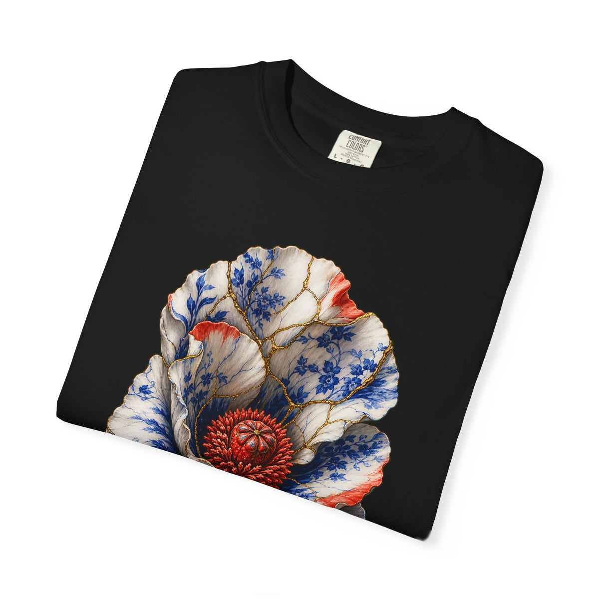 Porcelain Poppy Kintsugi Graphic Tee