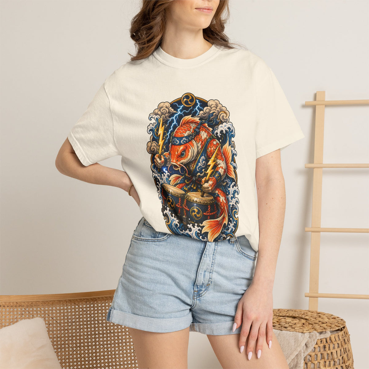 Koi Thunder Drummer T-Shirt Graphic