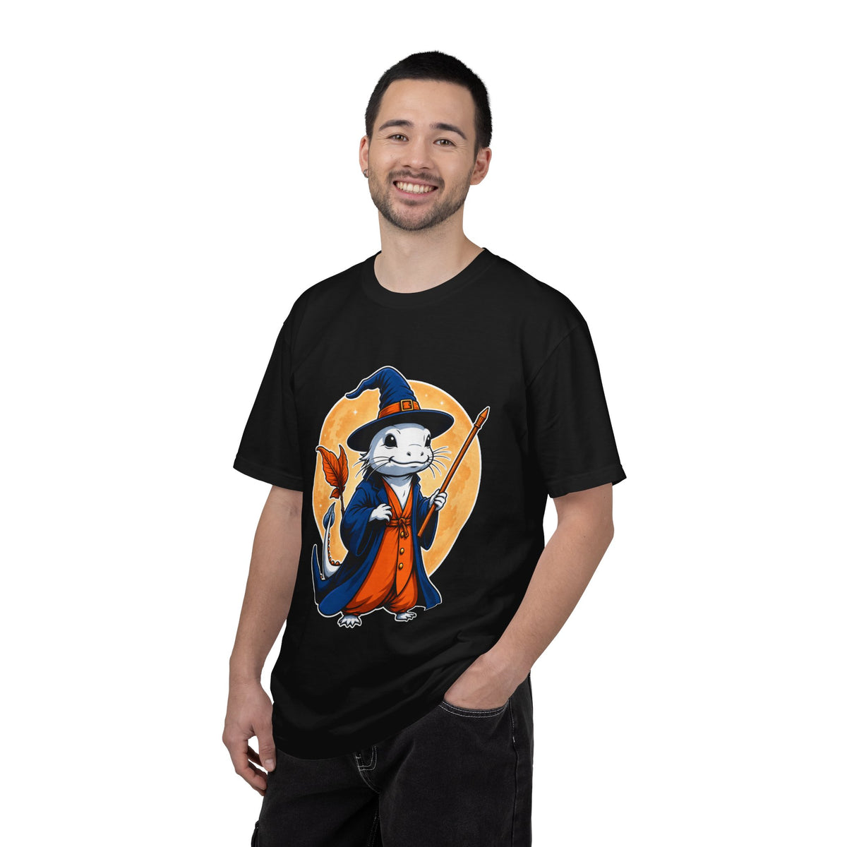 Wizard Salamander Moon Emblem T-Shirt Graphic