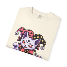 Polka-Dot Ghost Cat Jester T-Shirt Graphic