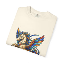 Stained Glass Roller Skate Pegasus T-Shirt Graphic