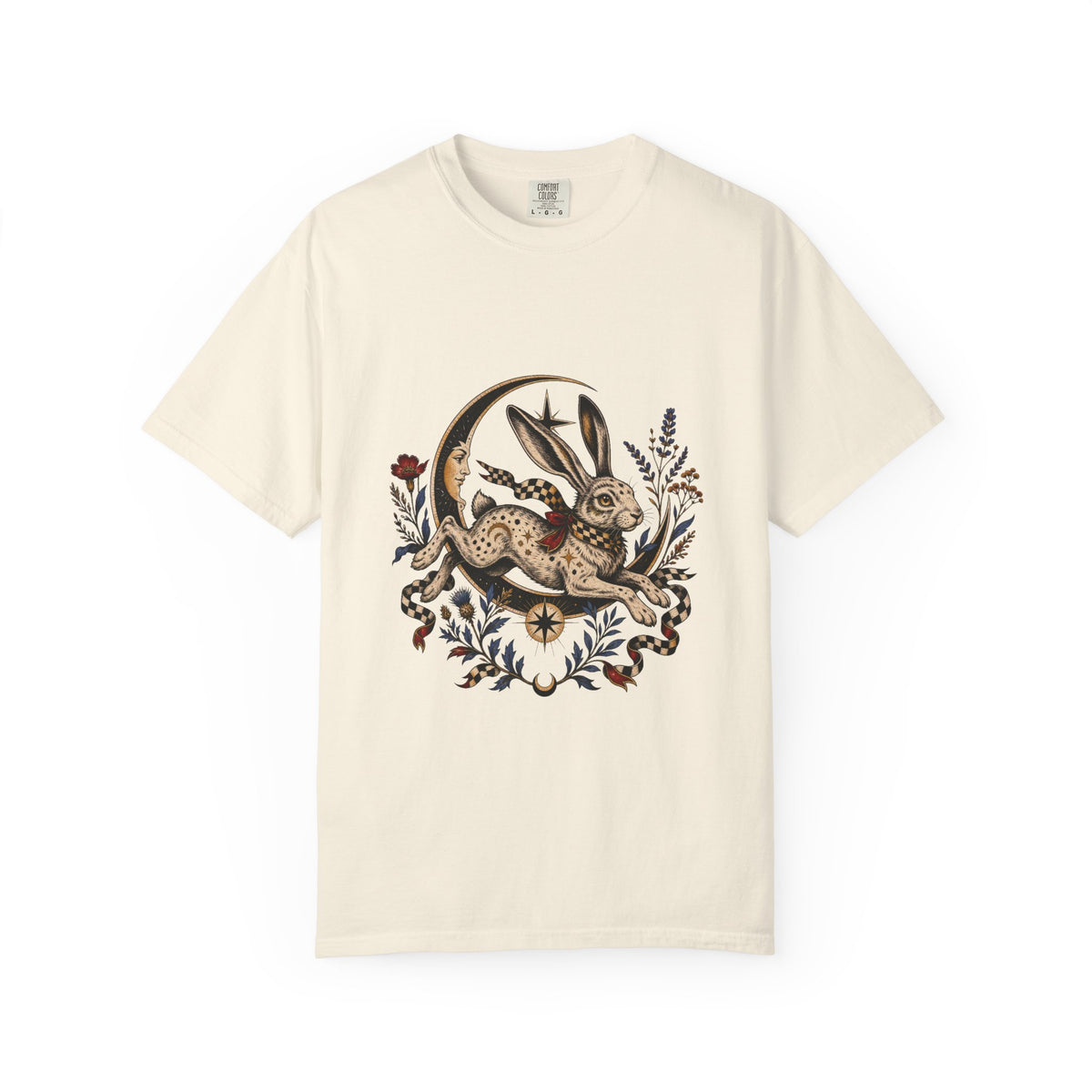 Moon Hare Tattoo Flash Graphic Tee