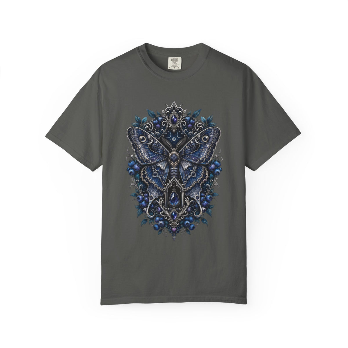 Gothic Blueberry Moth Graphic Tee