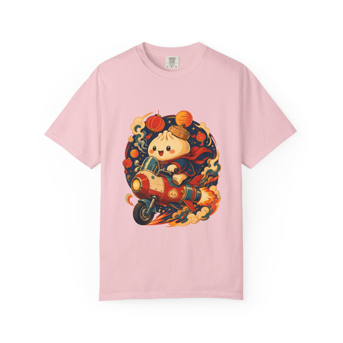 Risograph Bao Rocket Scooter T-Shirt Graphic
