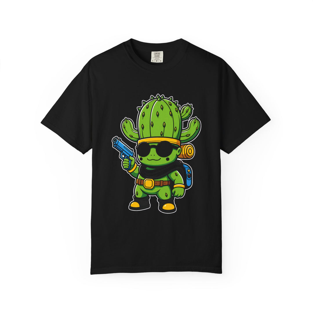 Cactus Gunslinger Chibi T-Shirt Graphic