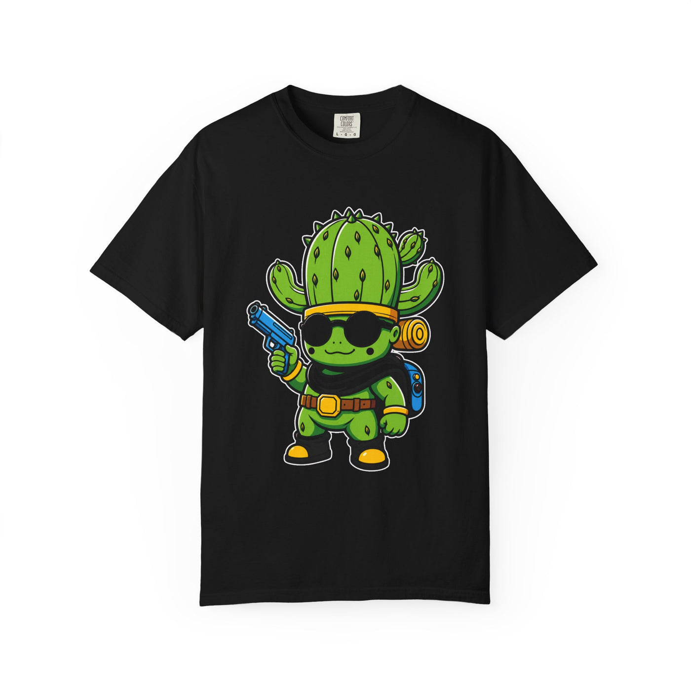 Cactus Gunslinger Chibi T-Shirt Graphic