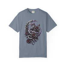 Chrome Rose Serpent Gothic Graphic T-Shirt