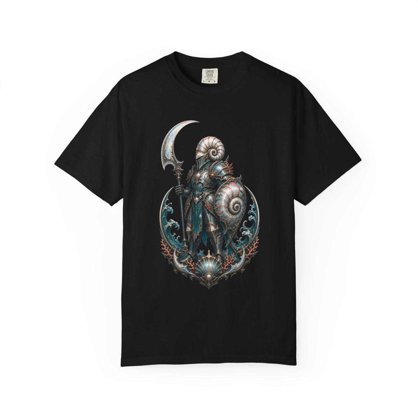 Future Medieval Nautilus Knight T-Shirt Graphic