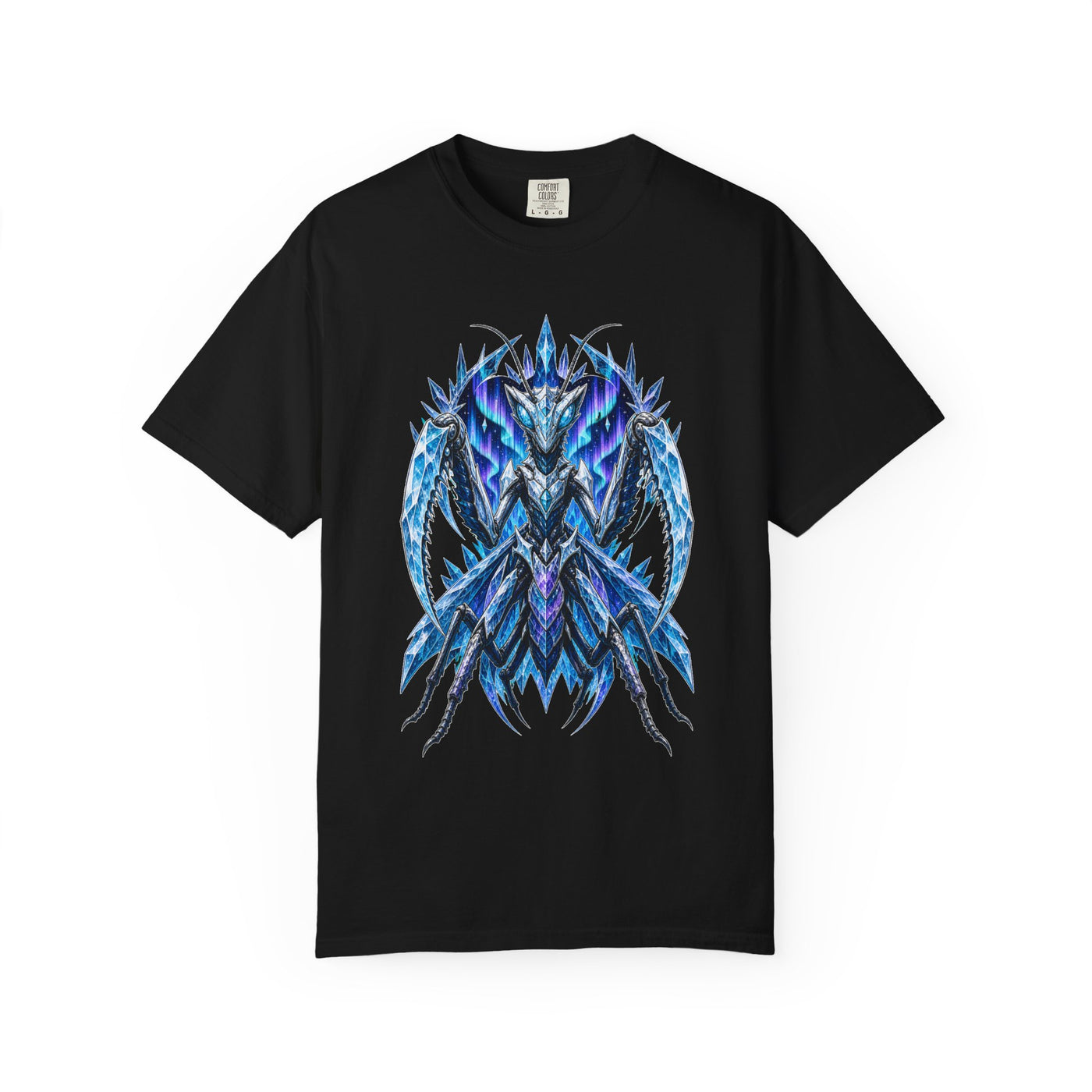 Glacier Mantis Sentinel Fantasy T-Shirt Graphic