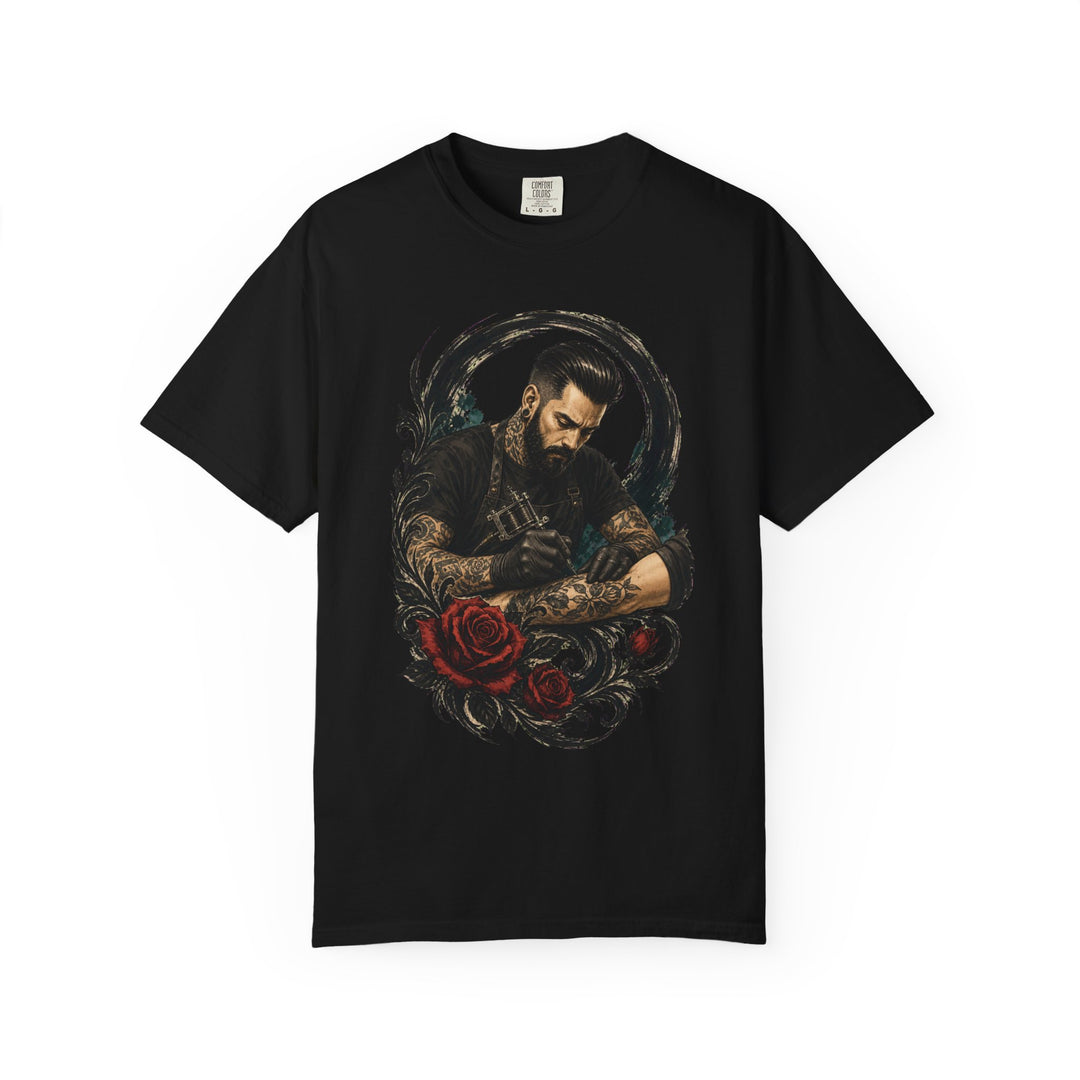 Black Rose Tattoo Artist Graphic Tee