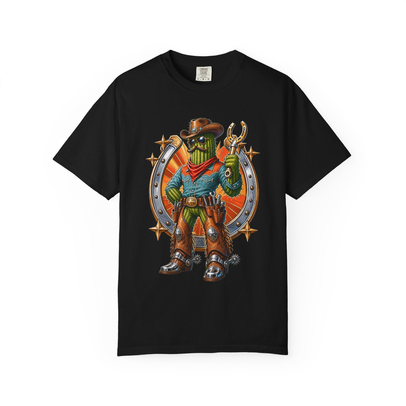 Chrome Rodeo Cactus Mechanic T-Shirt Graphic