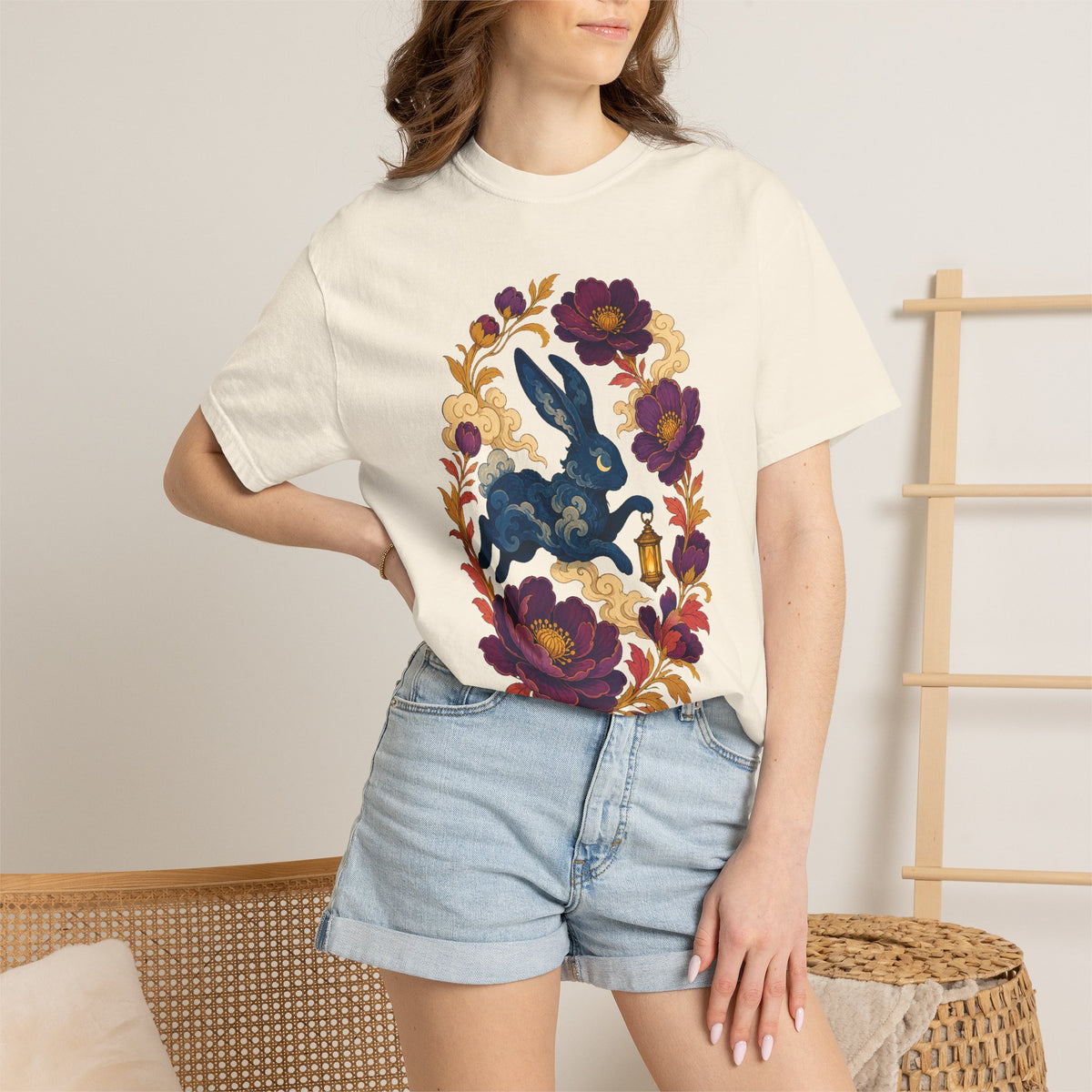 Midnight Cloud Hare Graphic Tee