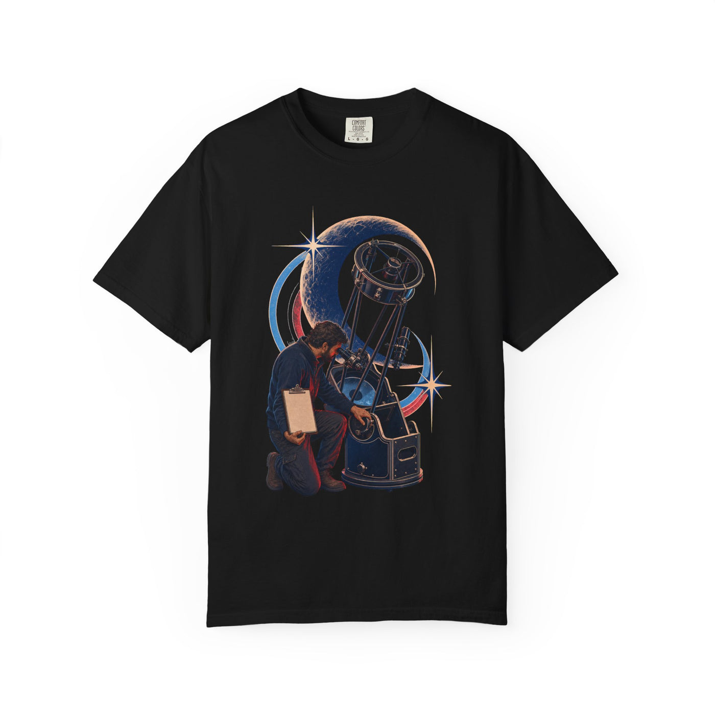 Dark Sky Dobsonian Astronomer Graphic Tee