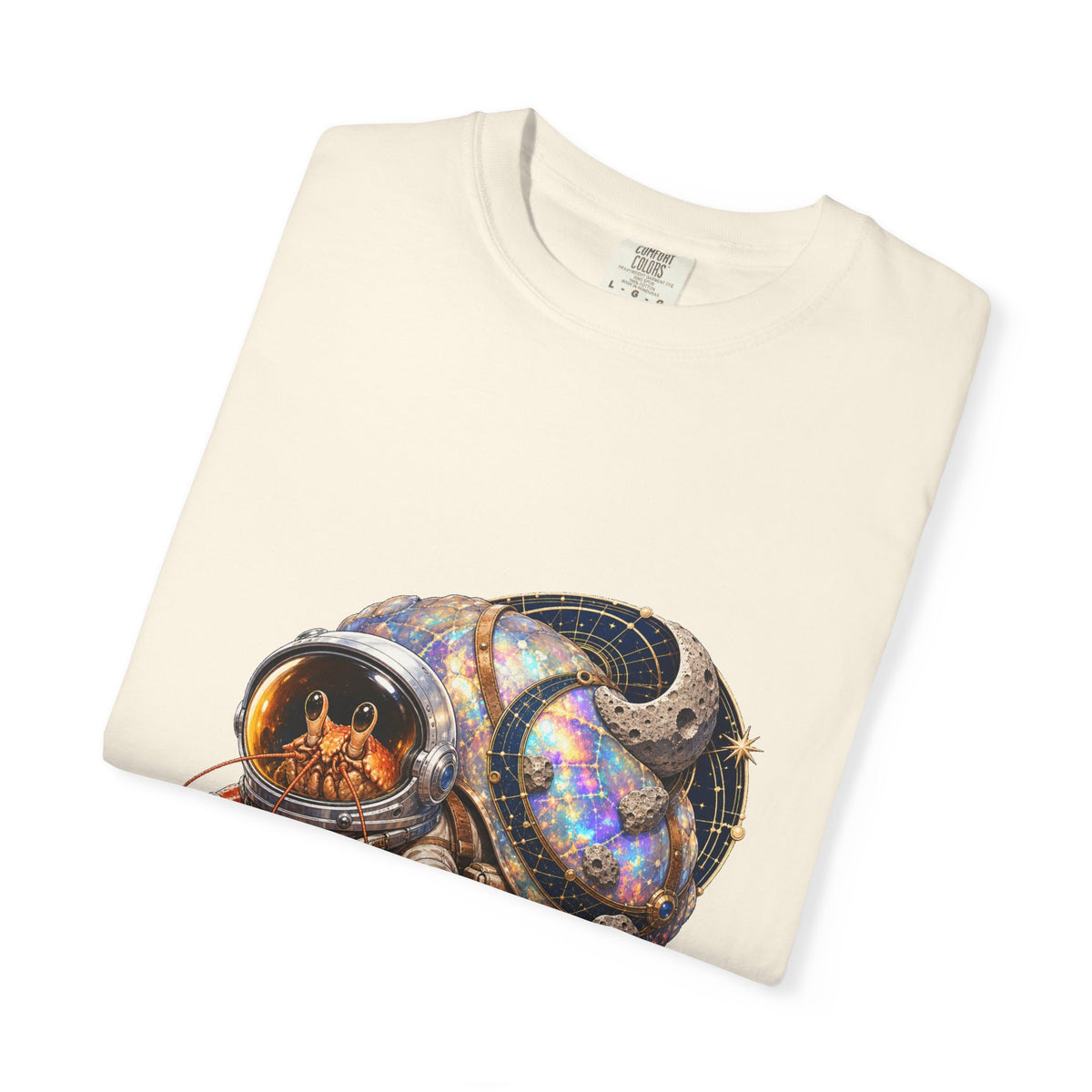 Opal Shell Hermit Crab Astronaut Graphic Tee