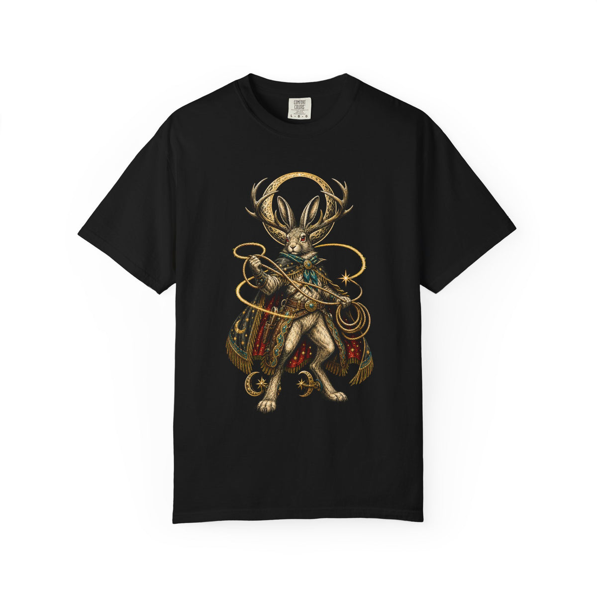 Astral Rodeo Jackalope Tattoo Flash T-Shirt Graphic