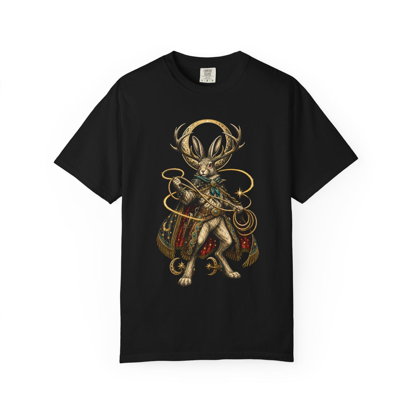 Astral Rodeo Jackalope Tattoo Flash T-Shirt Graphic