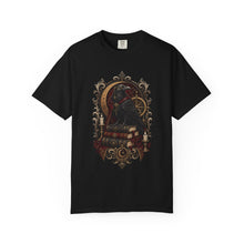 Gothic Raven Scholar Crest T-Shirt Graphic