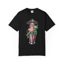 Alien Diner Milkshake Retro T-Shirt Graphic