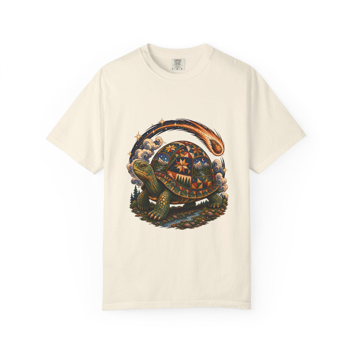 Quilted Meteor Turtle Graphic Tee