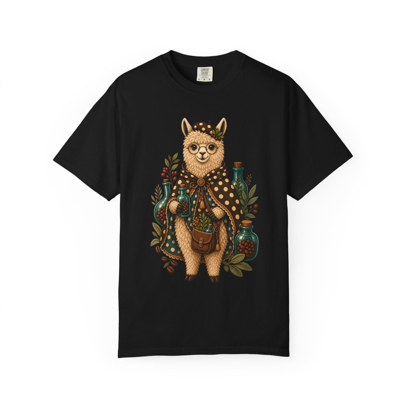 Polka Dot Espresso Alpaca Apothecary Graphic Tee